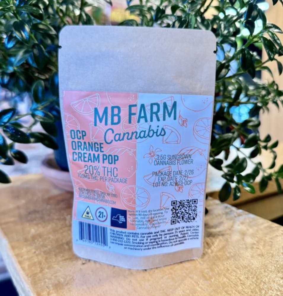 MB Farm Cannabis Orange Cream Pop Flower 3.5g