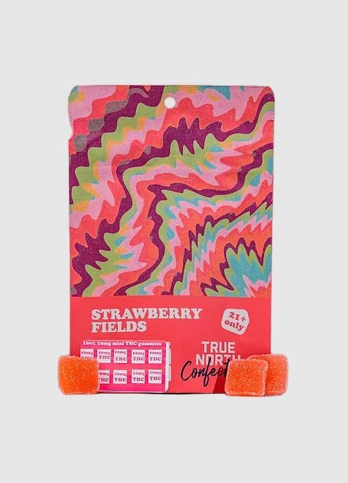 True North True North-Gummies-Strawberry Fields-Hybrid-200mg THC