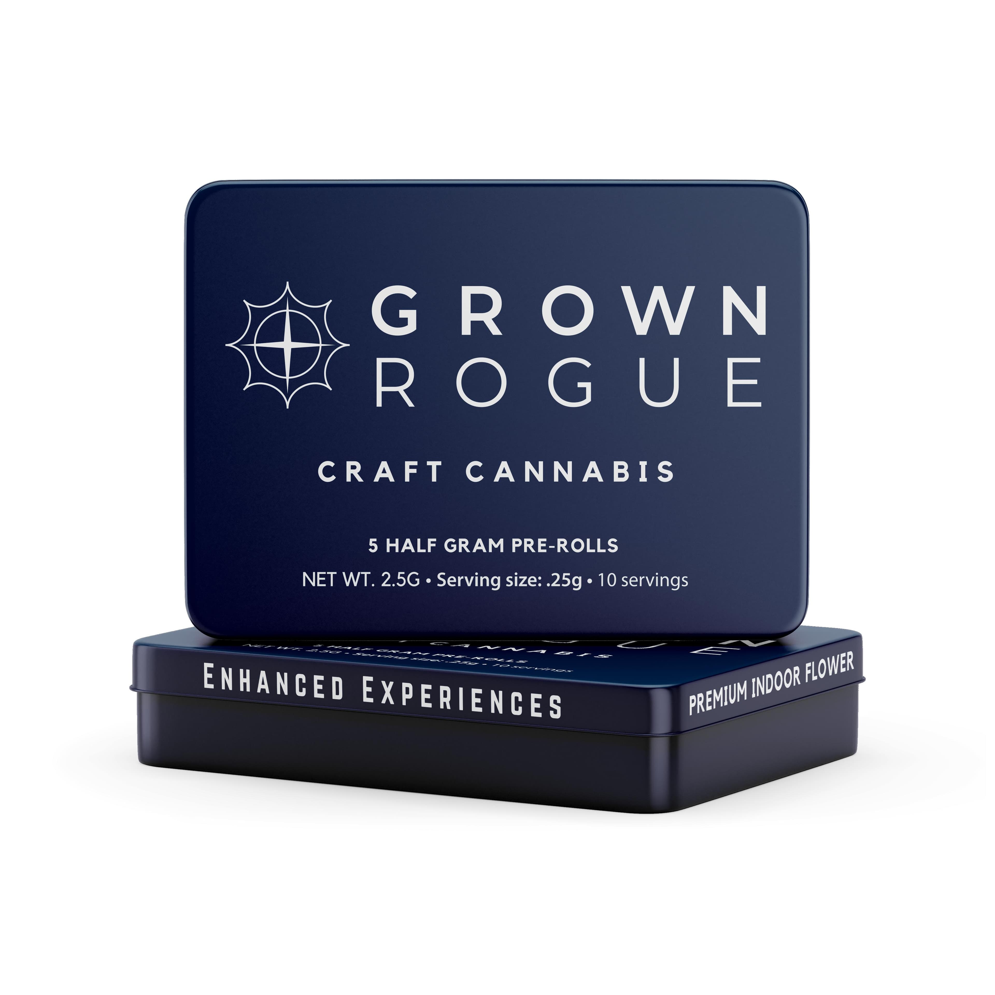 Grown Rogue Grown Rogue Pre-Roll 5pk/2.5g- Burnt Rubber
