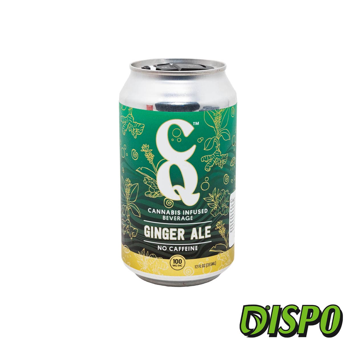 CQ Ginger Ale 100mg Infused Soda
