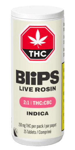 Indiva Blips 2:1 THC/CBC Live Rosin Tablets | 25-Pack