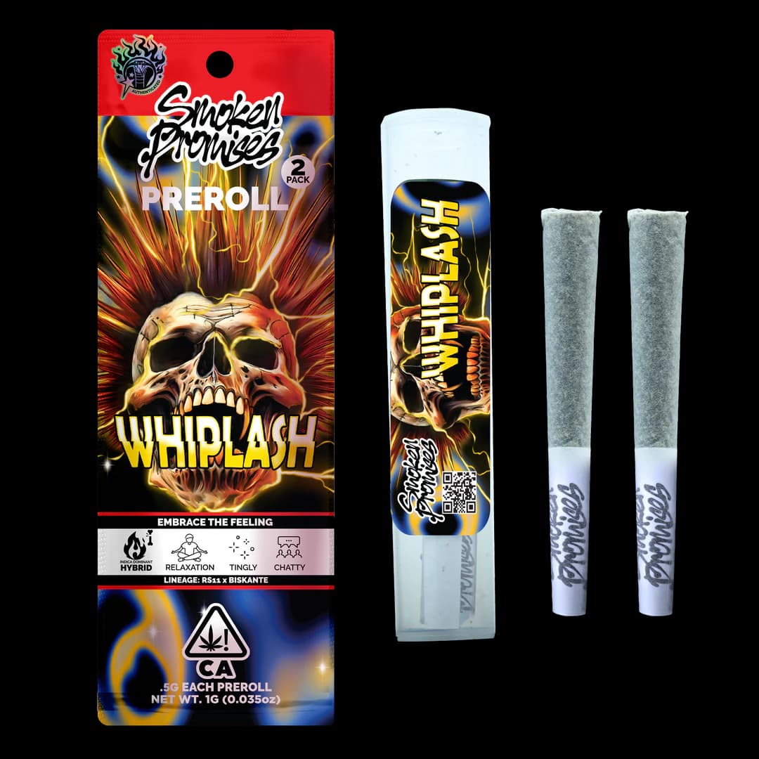 Smoken Promises WHIPLASH 1G 2 PACK PREROLLS