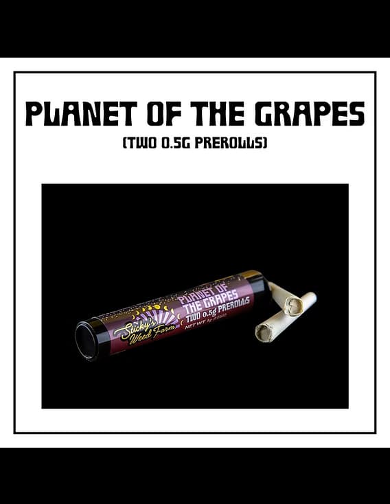 Sticky's Weed Farm Planet Of The Grapes | 2pk Pre-roll