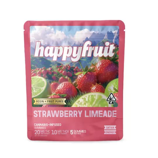 HAPPY FRUIT Strawberry Limeade - 100mg - 5ct