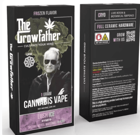 The Growfather Cherry Gelato | Cryo Liquid Diamond | Disposable | 1G
