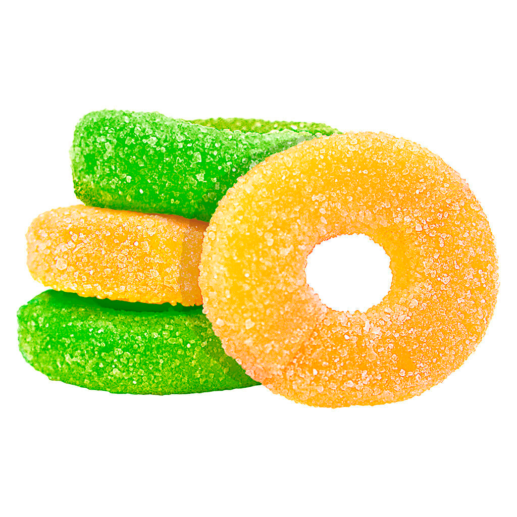 Olli Olli Os Sour Kiwi And Mango THC CBG CBD Soft Chews 4pk