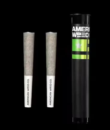 American Weed Co. WATERMELON RUNTZ 3.5G 7 PACK DIAMOND INFUSED PREROLLS