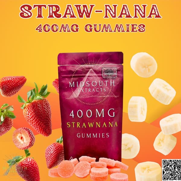 Midsouth Extracts MidSouth Extracts | 400mg | Strawnana | Gummies | 10pk