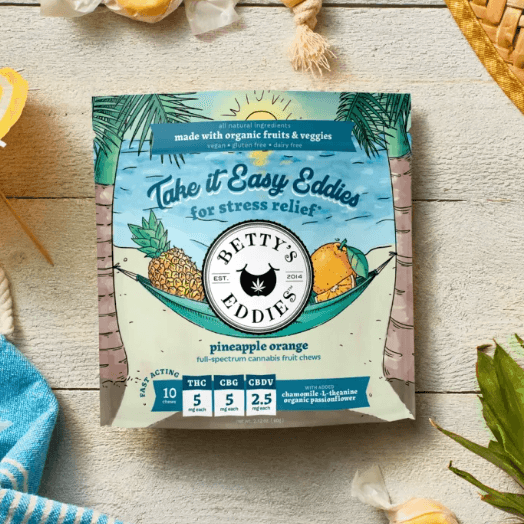 Betty's Eddies Pineapple Orange - 5mg Chews - 50mg