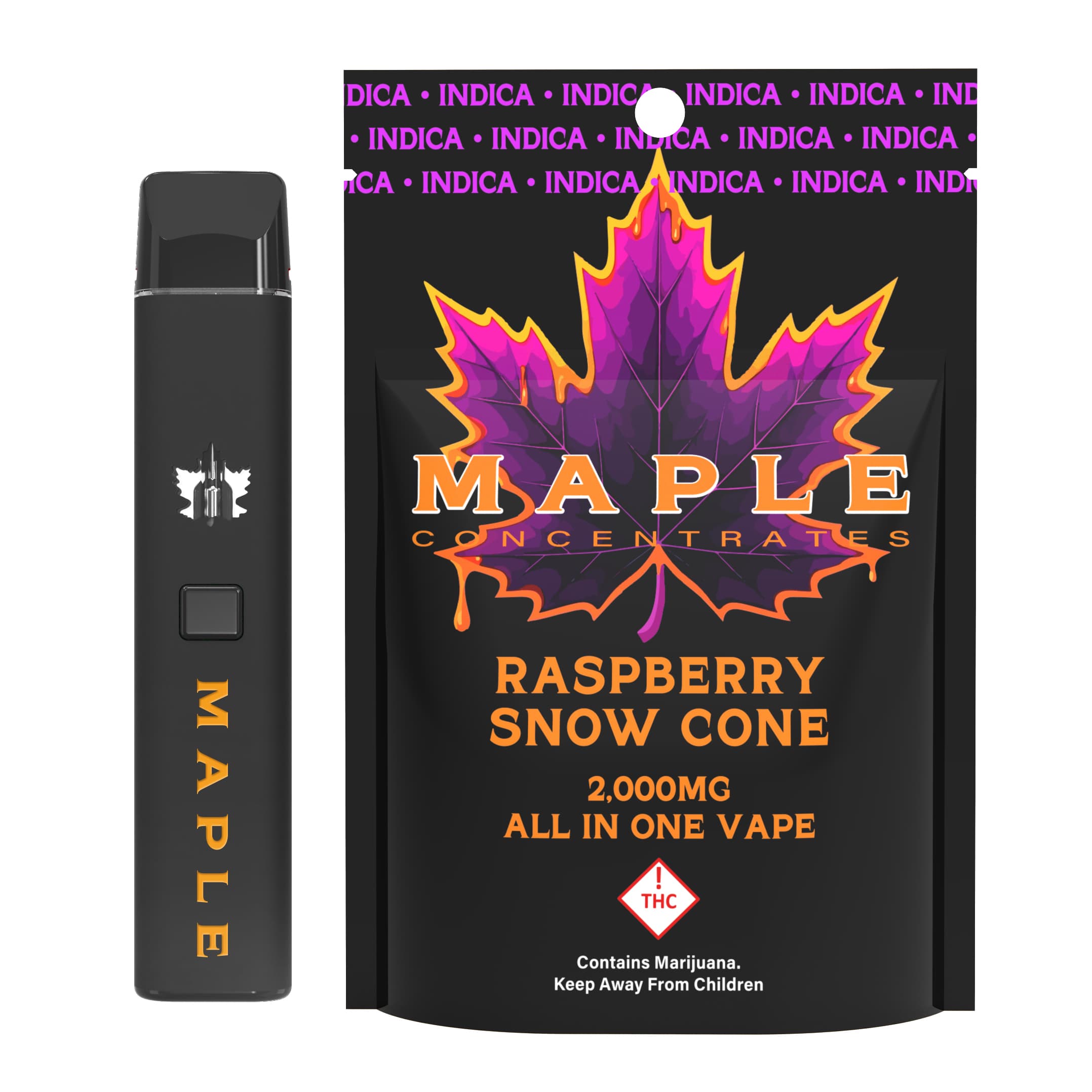 Maple Maple - AIO - Raspberry Snow Cone (I) 2000mg