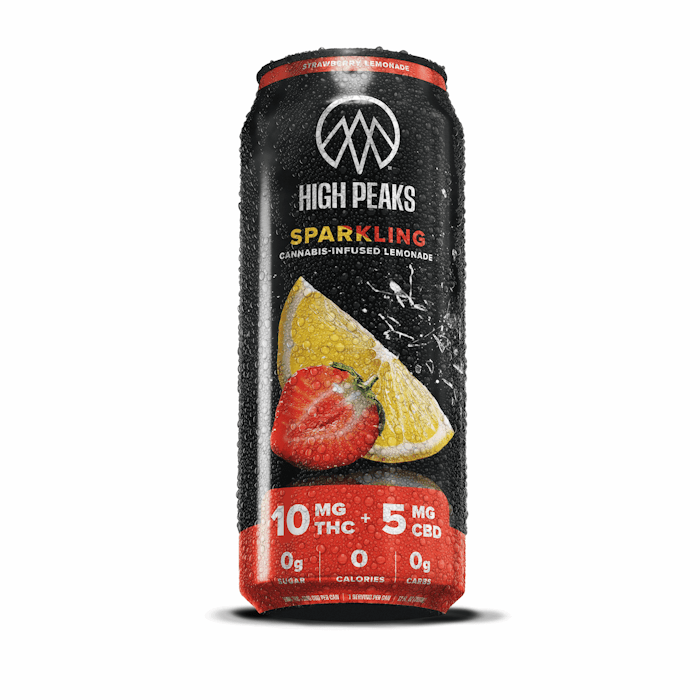 High Peaks Sparkling Strawberry Lemonade | 2:1 THC:CBD | 12 fl. oz | 1-Pk.