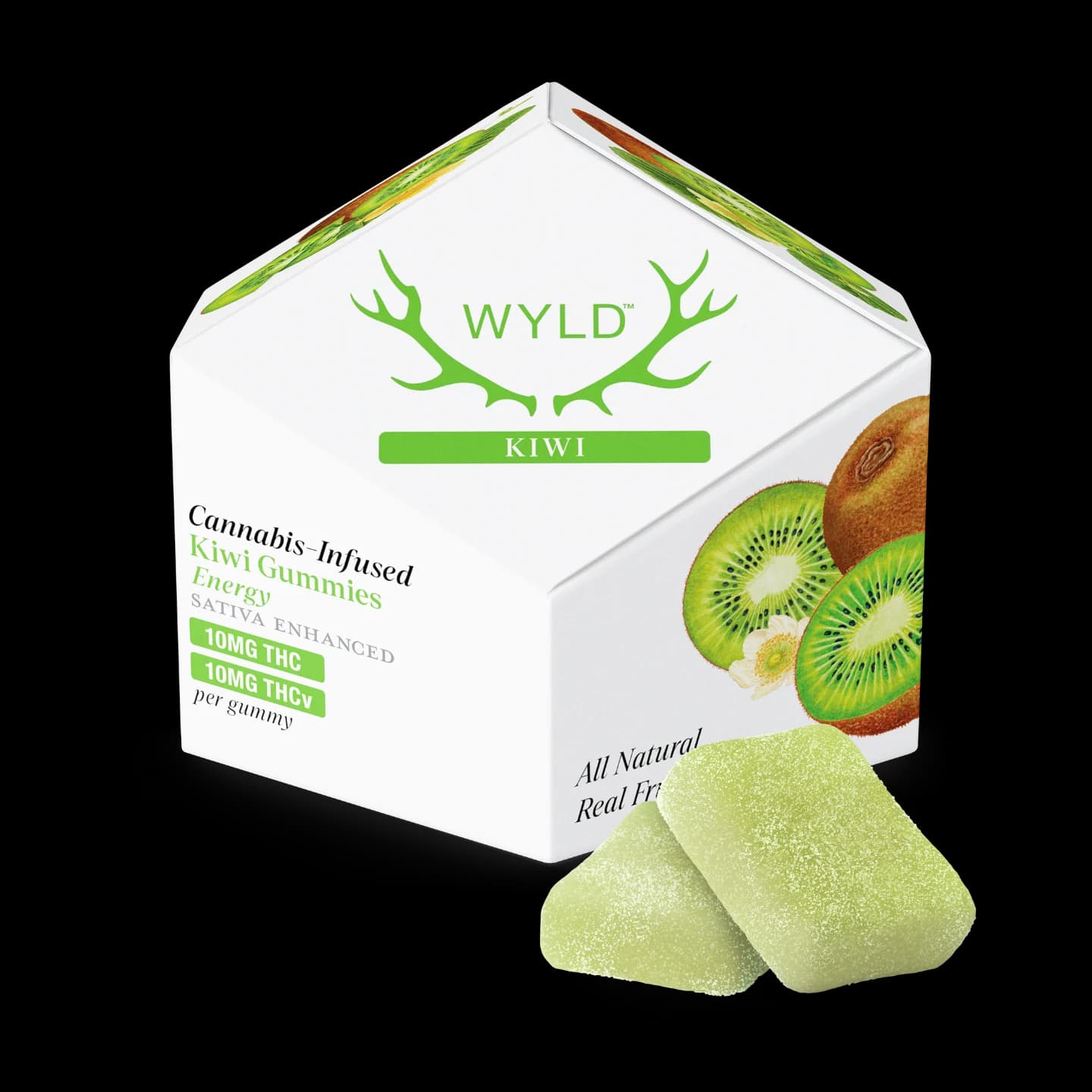 Wyld Kiwi 1:1 THCv + Sativa Enhanced Gummies