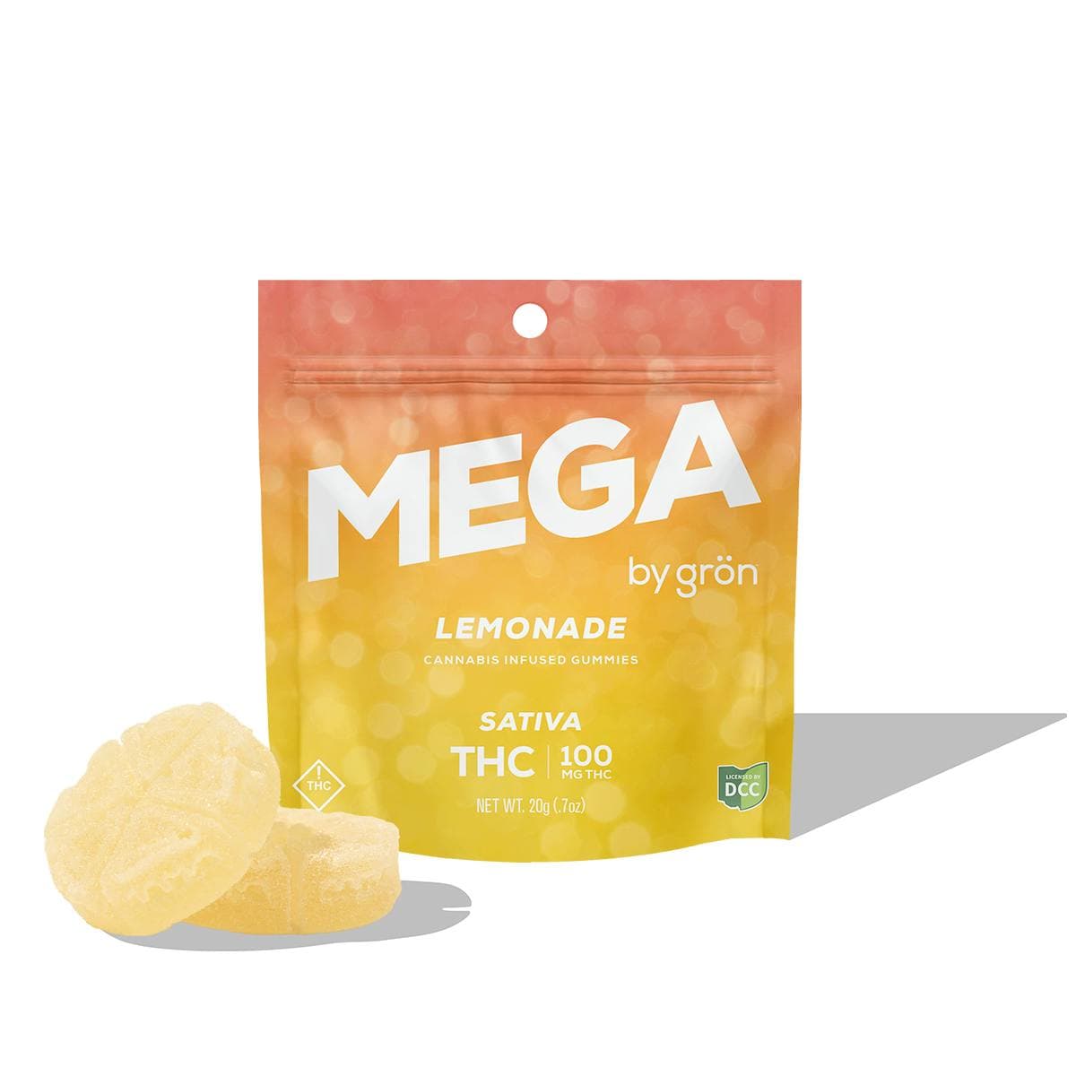 Grön Lemonade Mega (100mg)