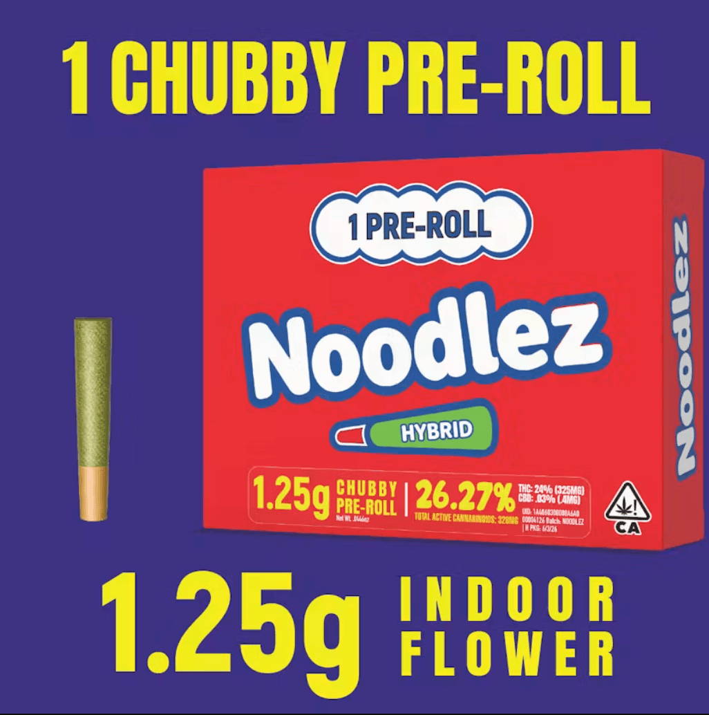 Doodlez Hybrid 6.25g $13 Noodlez Pre-Roll