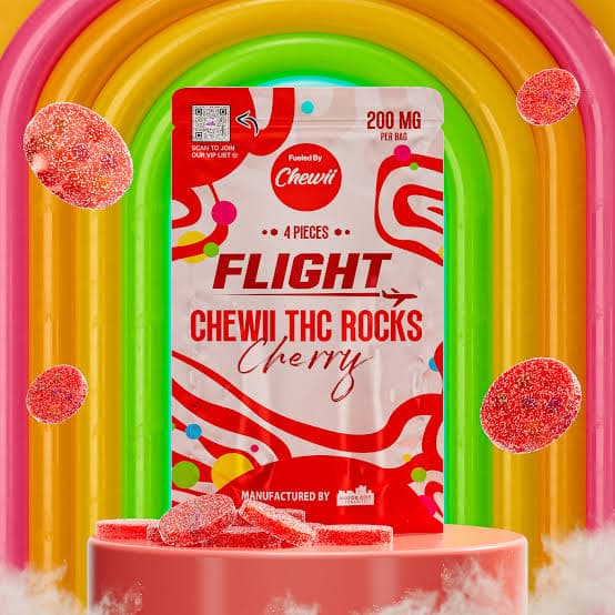 Flight Flight Cherry Rocks 200 mg Gummies