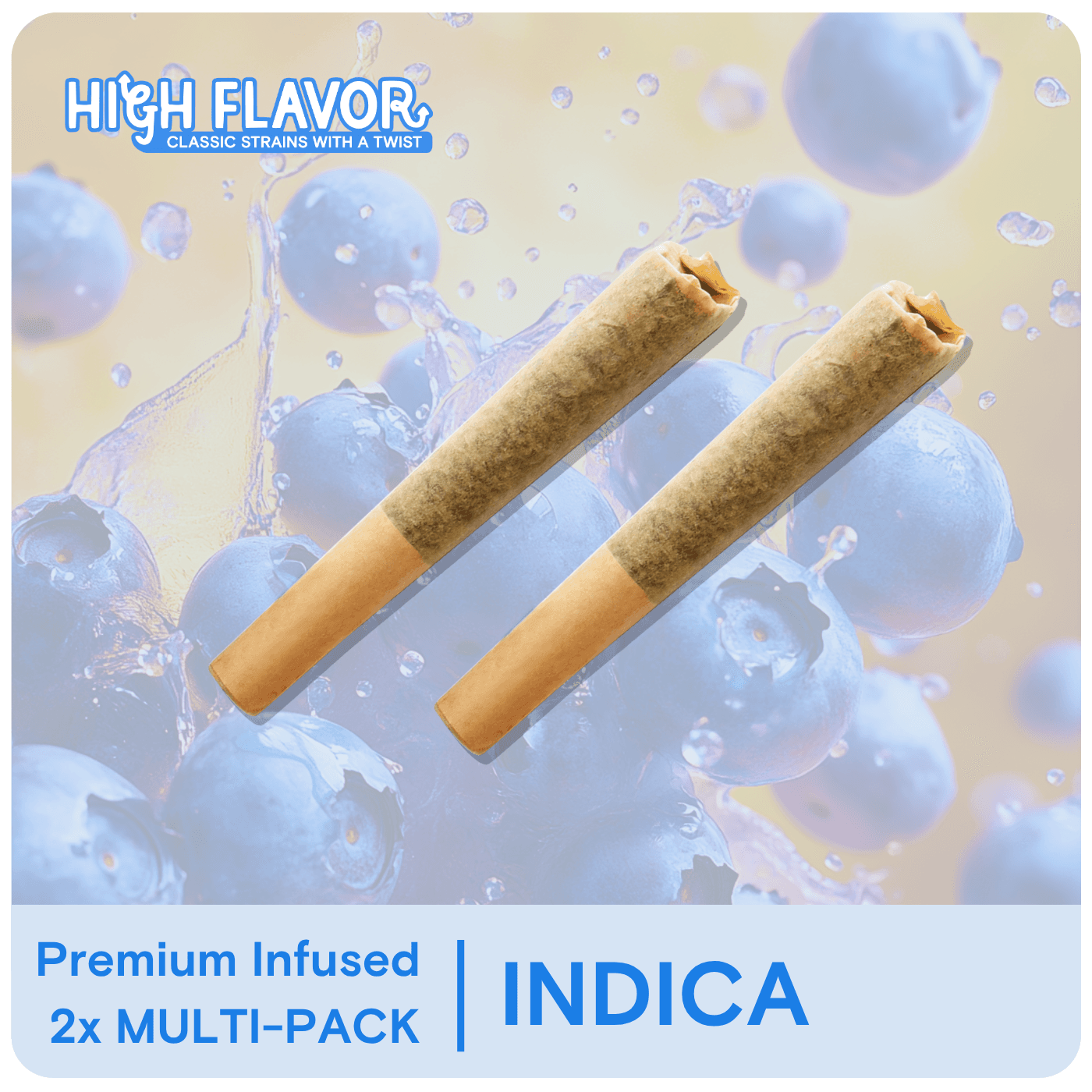 High Flavor Blueberry Blue Dream 0.5g/2pk Infused Pre-Roll