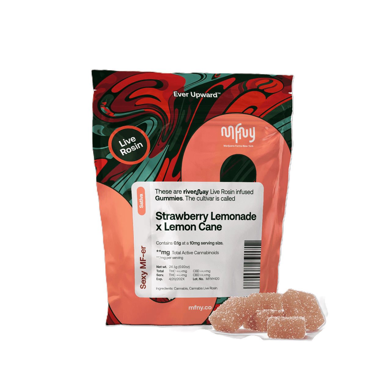 MFNY Live Rosin Gummies | Strawberry Lemonade x Lemon Cane | 10pk