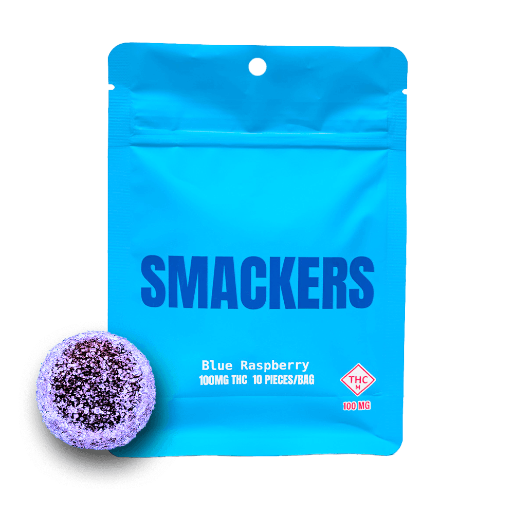 Smackers 100mg Gummies | Blue Raspberry