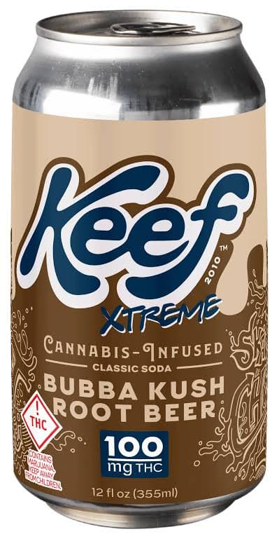 Keef Beverage - 100mg Keef Xtreme! - Bubba Kush Root Cola Beverages