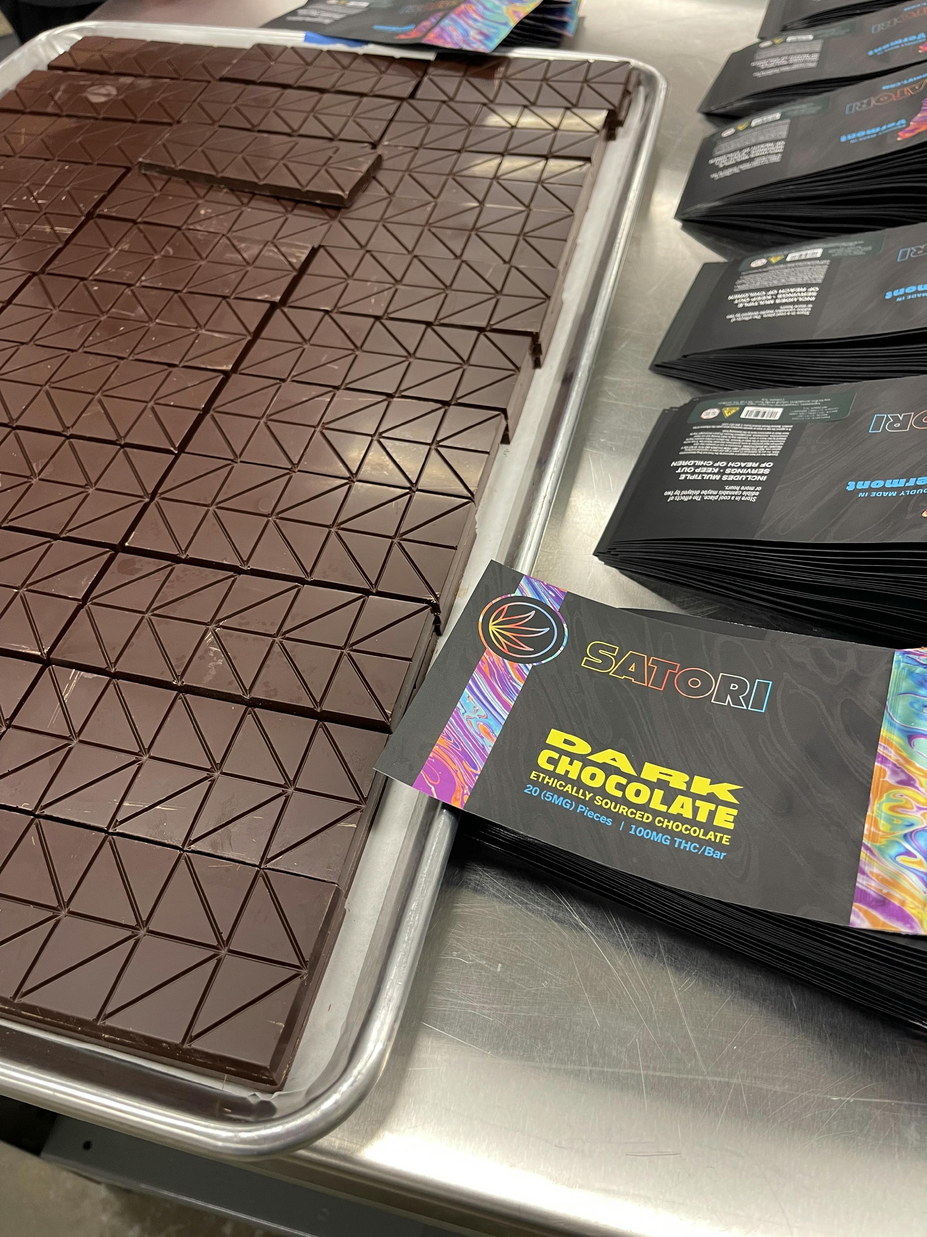 Satori Satori Dark Chocolate Bar, 100mg