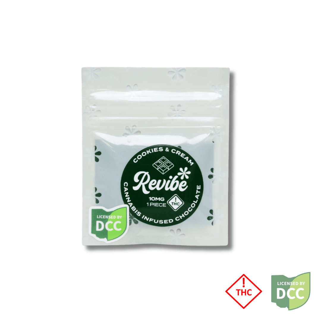 Revibe Cookies & Cream Chocolate Square 1pk - 10mg