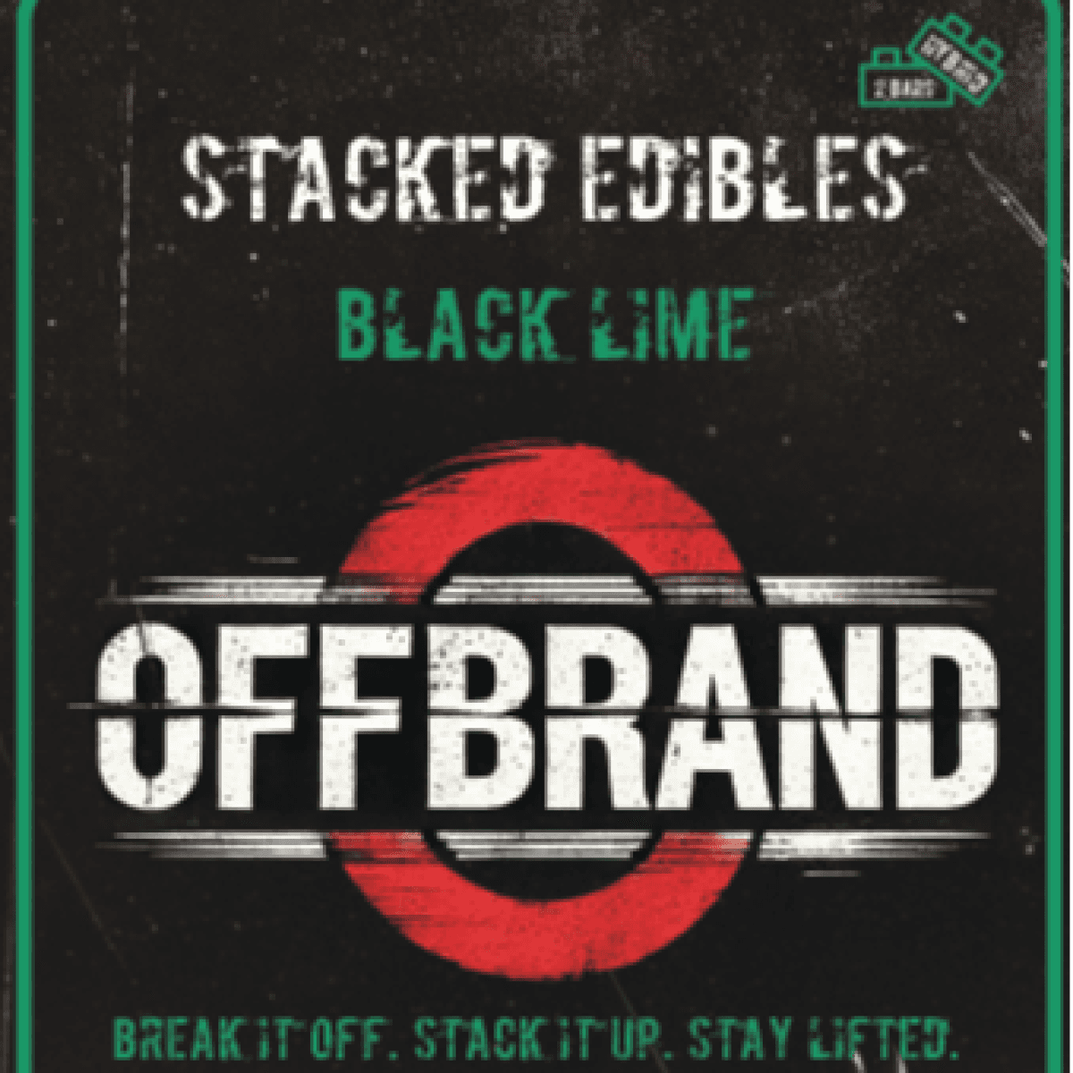 OffBrand Offbrand Stacked Gummies 2pk (100mg) Black Lime