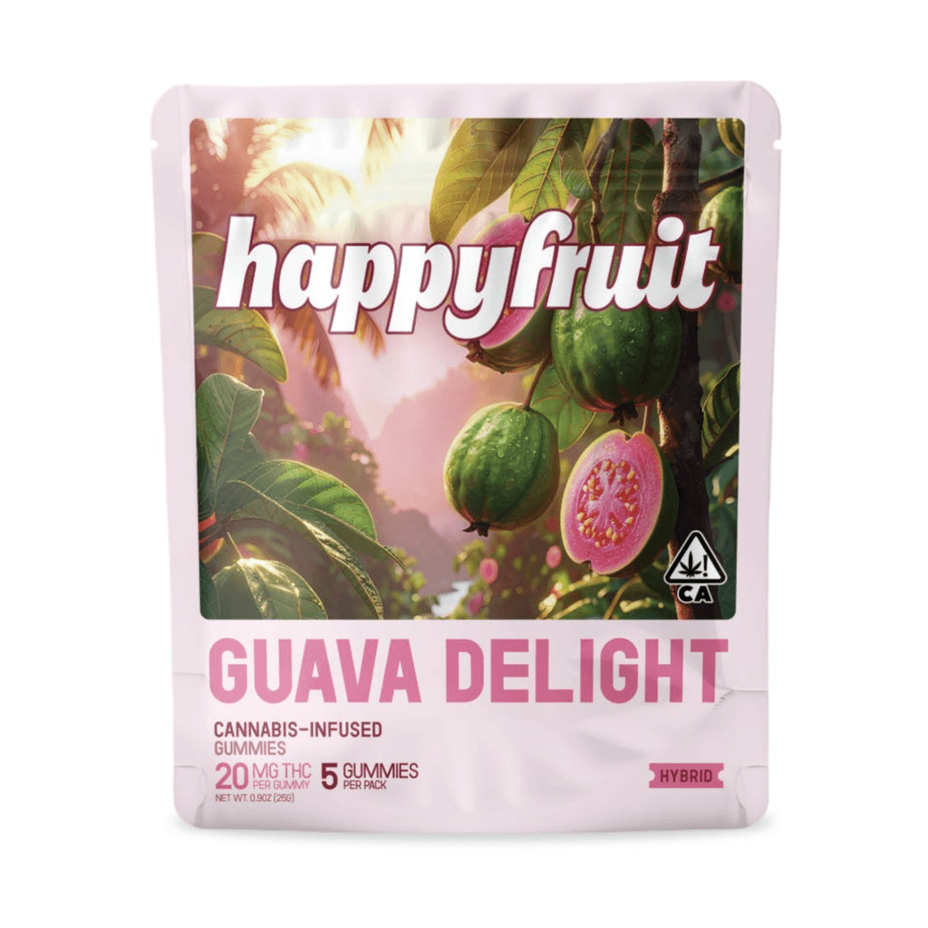 HAPPY FRUIT 5PK GUMMIES - GUAVA DELIGHT 100MG