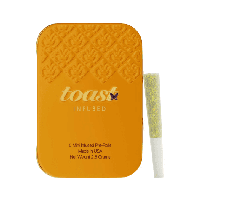 Toast Mango Sticky Rice - 5 Pack .5G Diamond Infused Mini Prerolls (2.5G)