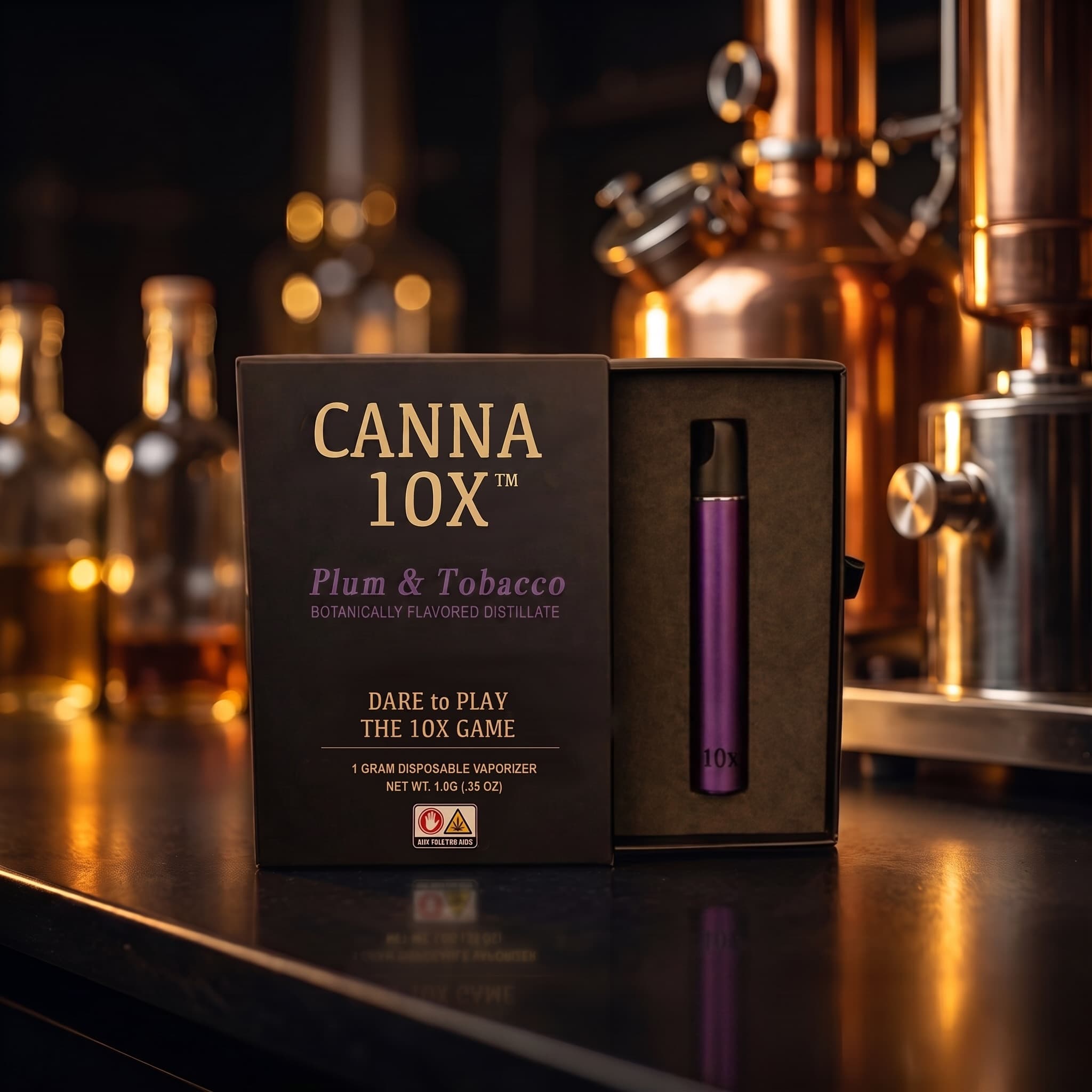Canna 10x PLUM & TOBACCO | DISPOSABLE VAPE | 1G