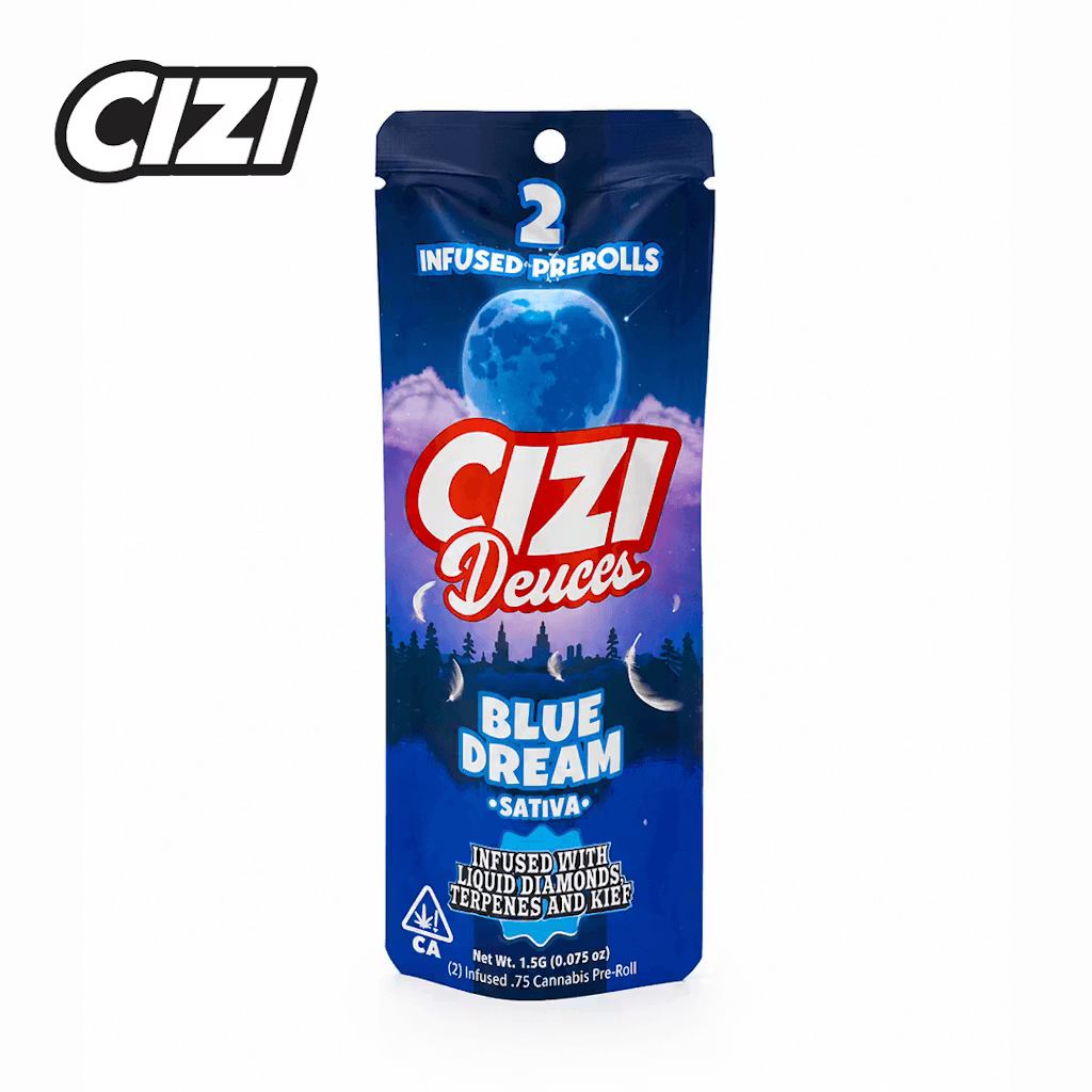 CIZI Blue Dream Infused Pre-roll 2 Pack 1.5G
