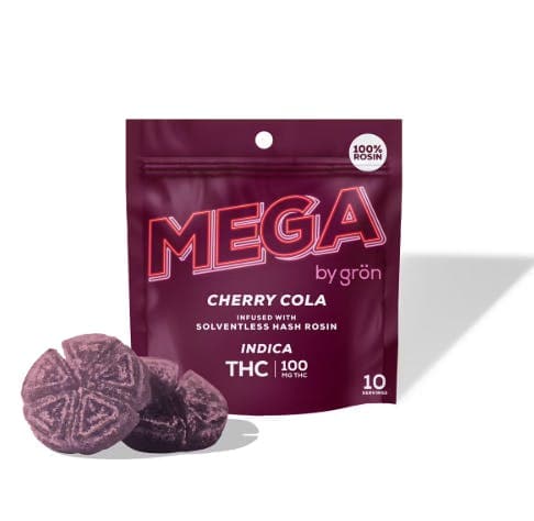 Grön MEGA | CHERRY COLA | LIVE ROSIN 2PK/50MG