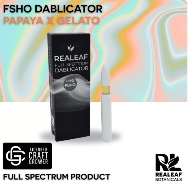 Realeaf Botanicals FSHO Papaya x Gelato Dablicator 0.5g