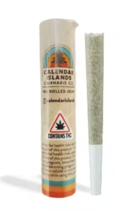 Calendar Islands Cannabis Co. Tropical Punch 2 x .5g **** PREROLL - Calendar Islands