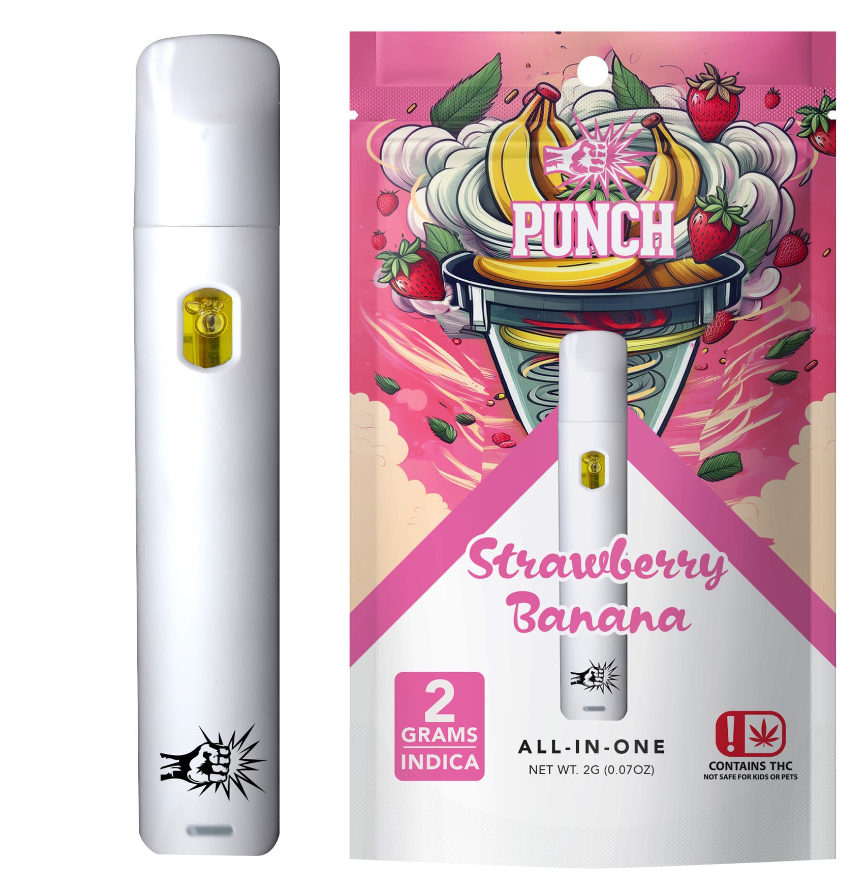PUNCH Strawberry Cough Distillate AIO 2g OK