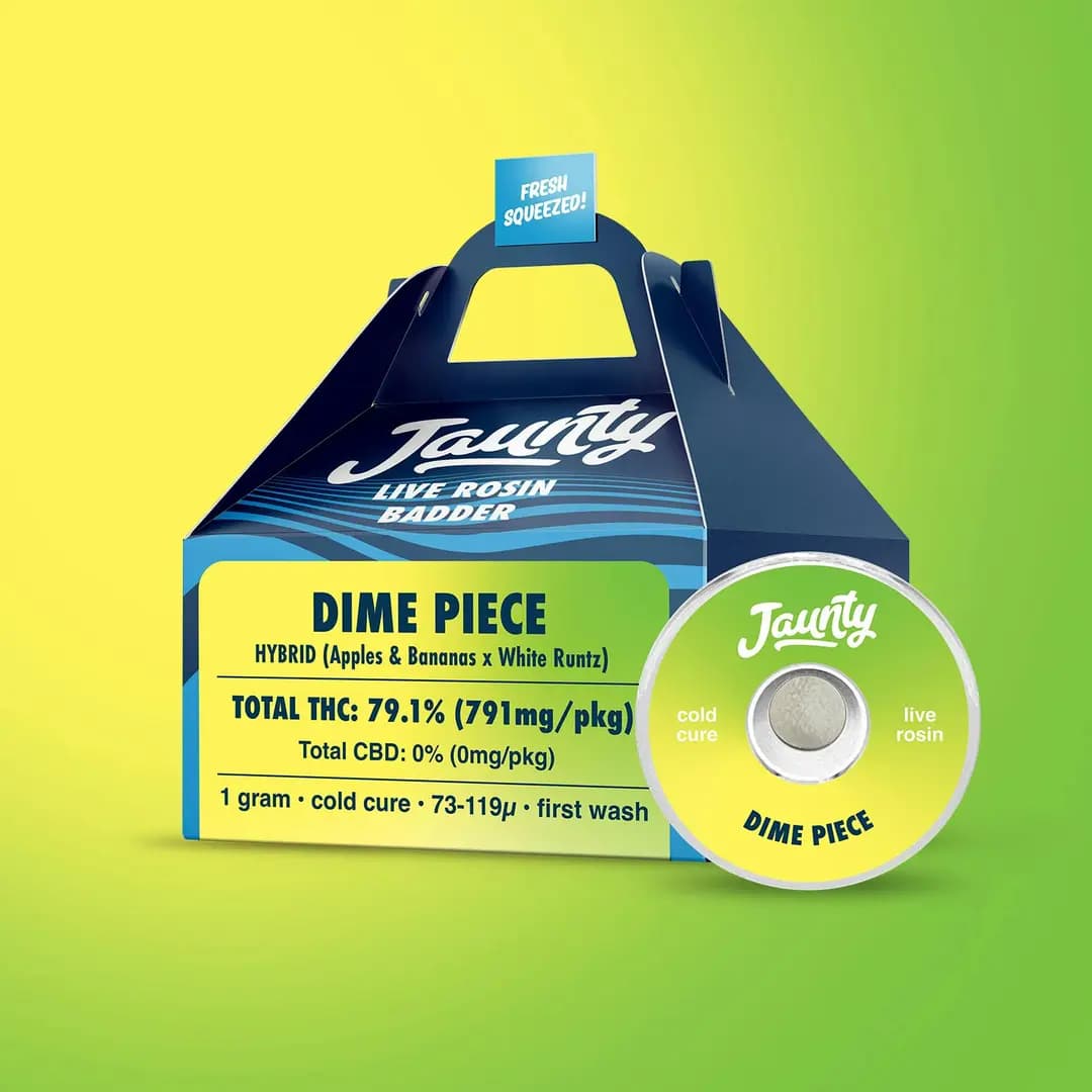Jaunty Cold Cure Live Rosin Dime Piece - Concentrate (1.0g)