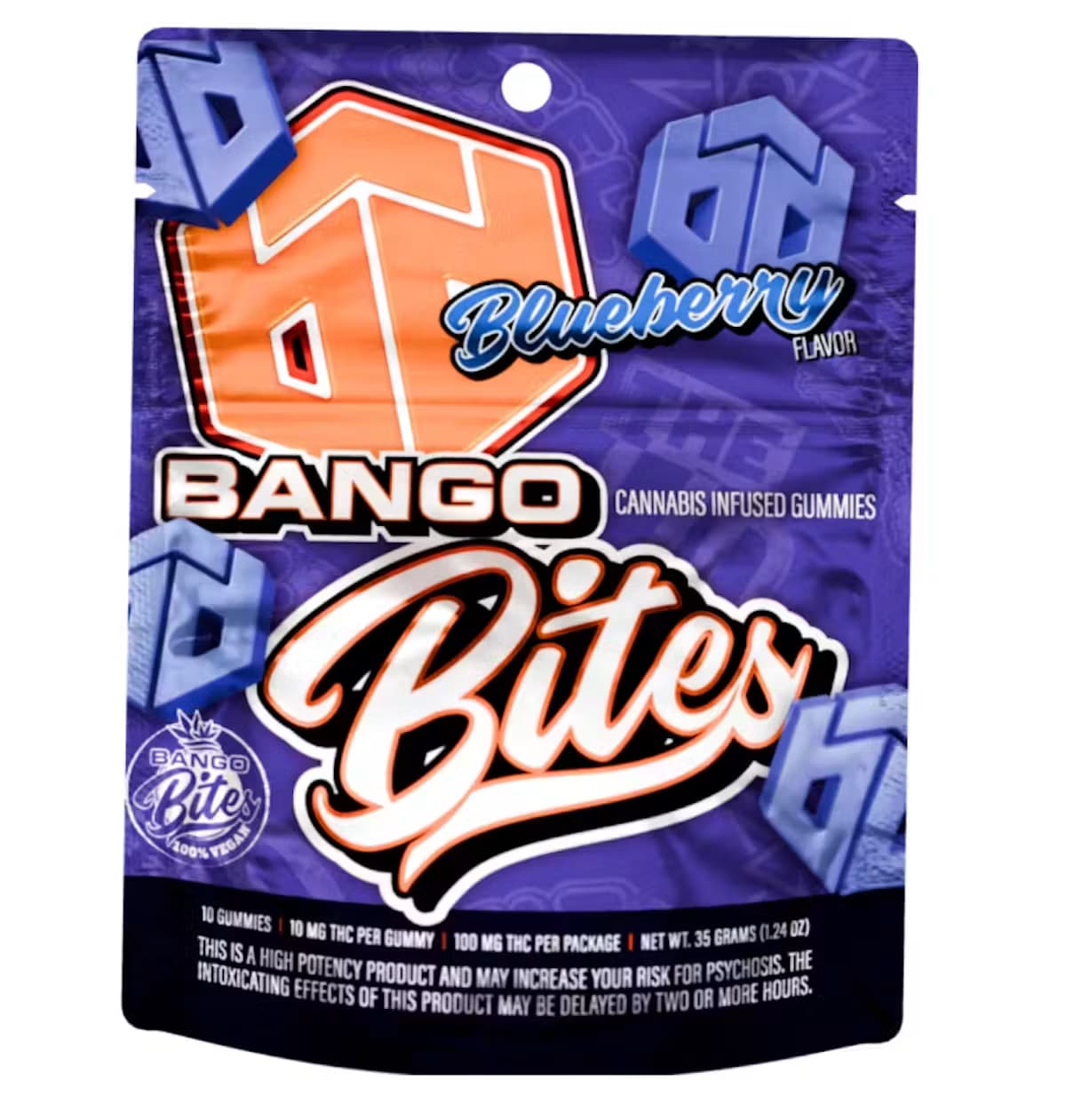 Bango Bites Blueberry Bango Bites 10pk 100mg