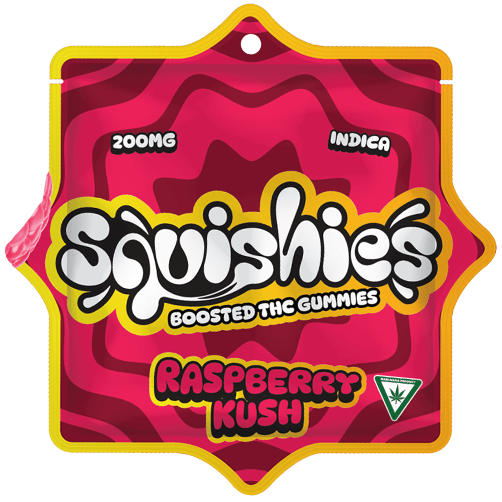 Squishies Raspberry Kush Gummies | 10x20mg | 200mg