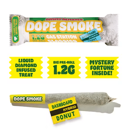 DOPE SMOKES Dope Smoke Single Infused Preroll - Dashboard Donut