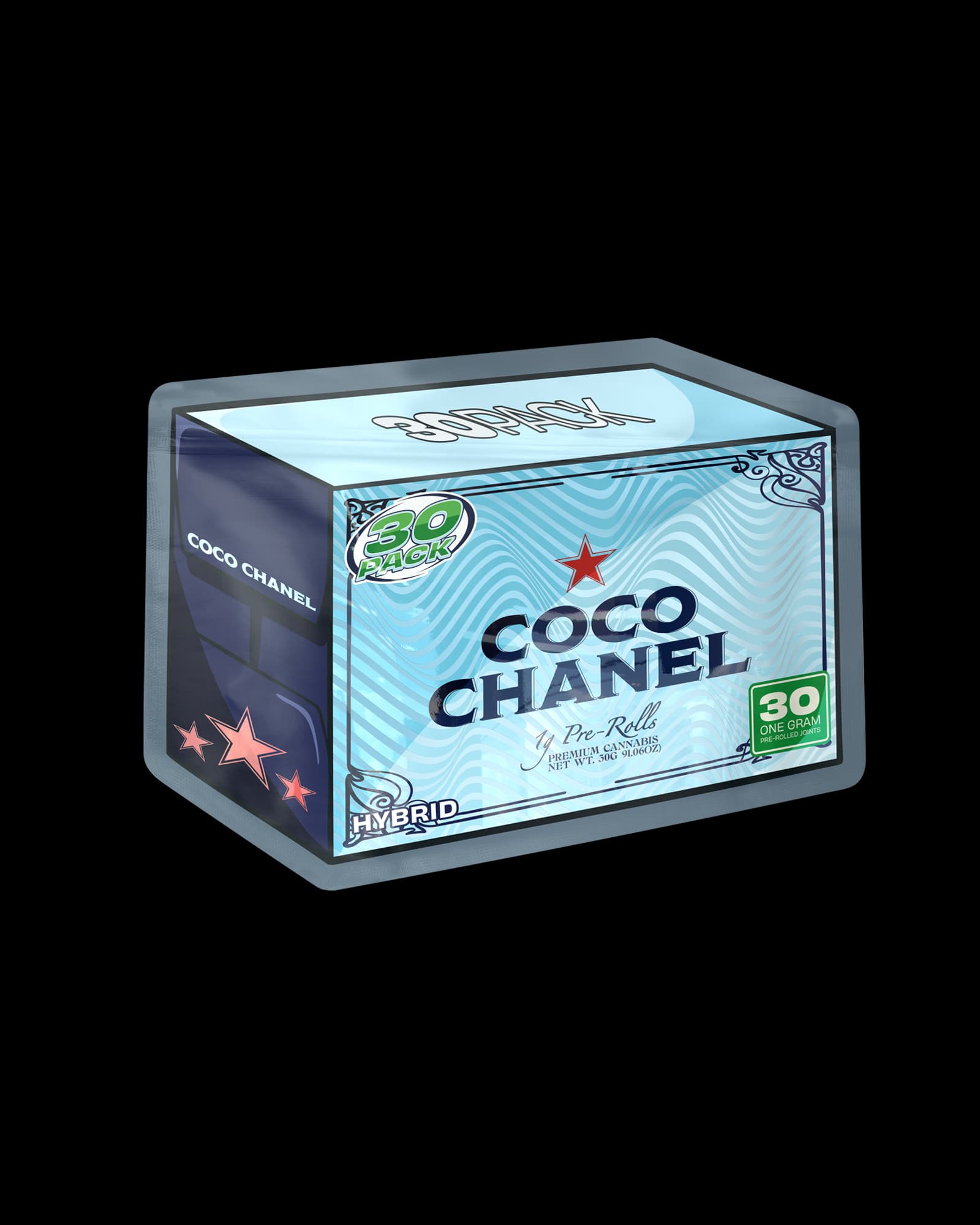 DISTRO 10 COCO CHANEL PREROLL 30-PACK