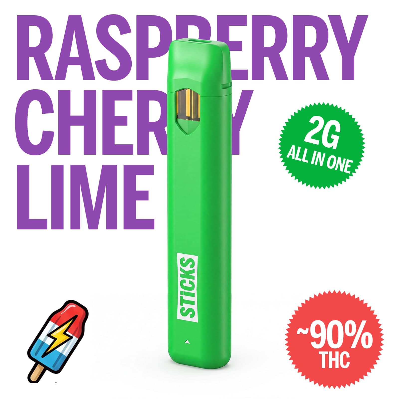 STICKS Atomic Thunder Pop Hybrid AIO Vape [2G]