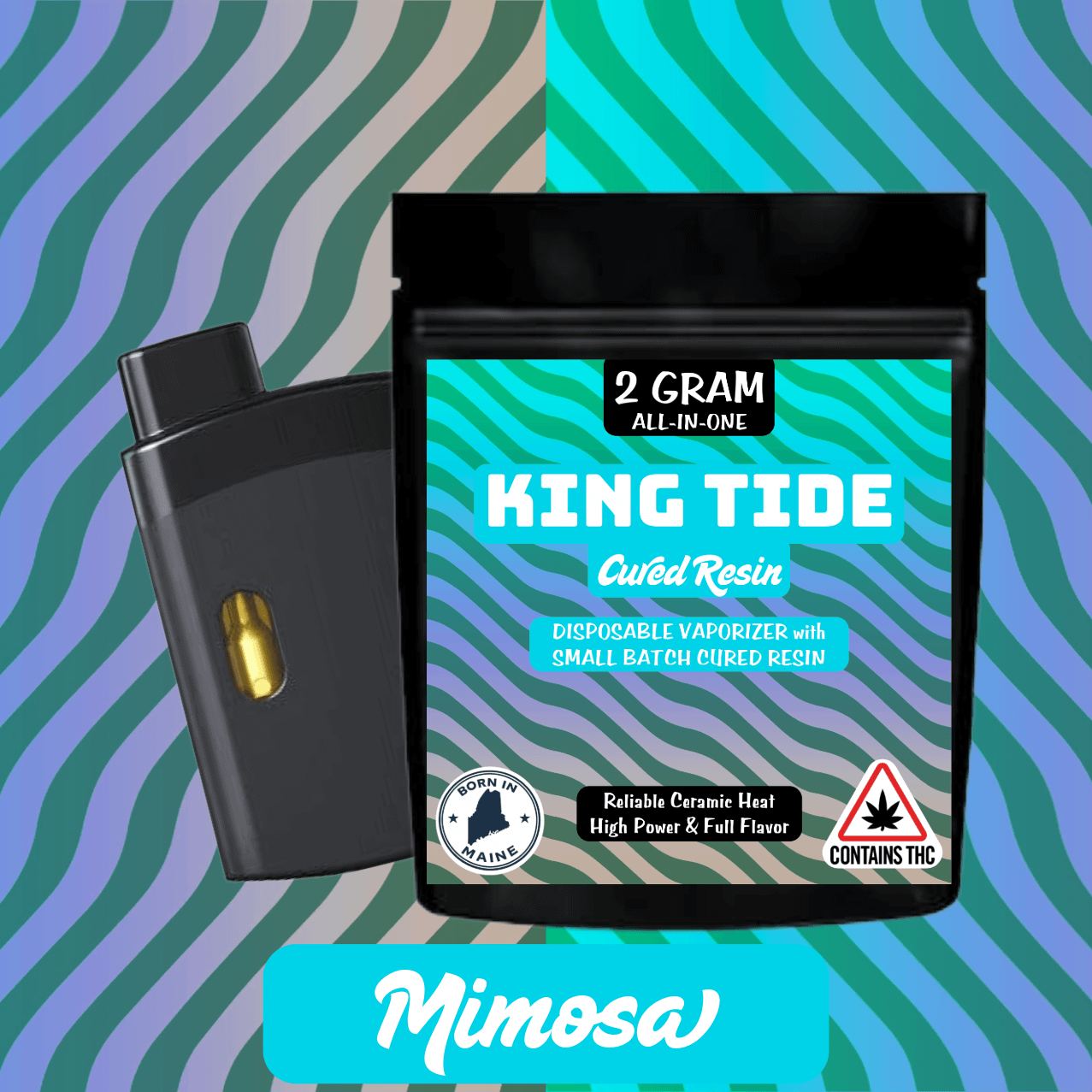 King Tide Mimosa | Cured Resin Disposable