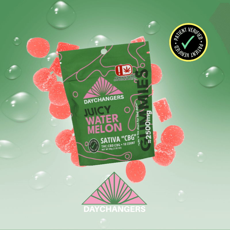 Day Changers Day Changers | Gummies | Juicy Watermelon | Sativa | 4:4:1 THC:CBD:CBG | 1000mg