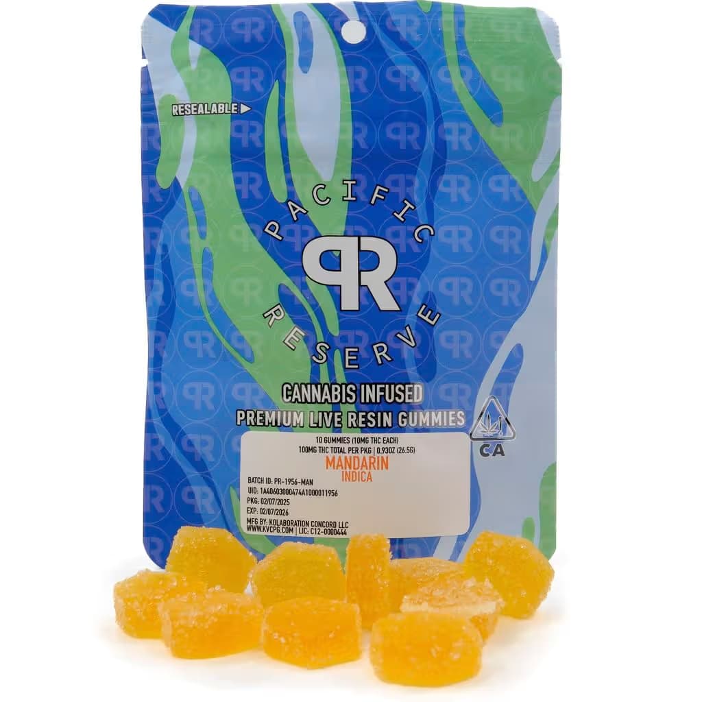 Pacific Reserve Mandarin 10 Pack Gummies