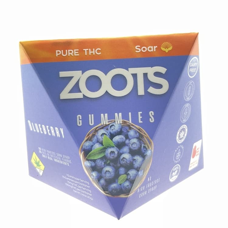 Zoots Zoots: Gummies (100mg THC), Blueberry