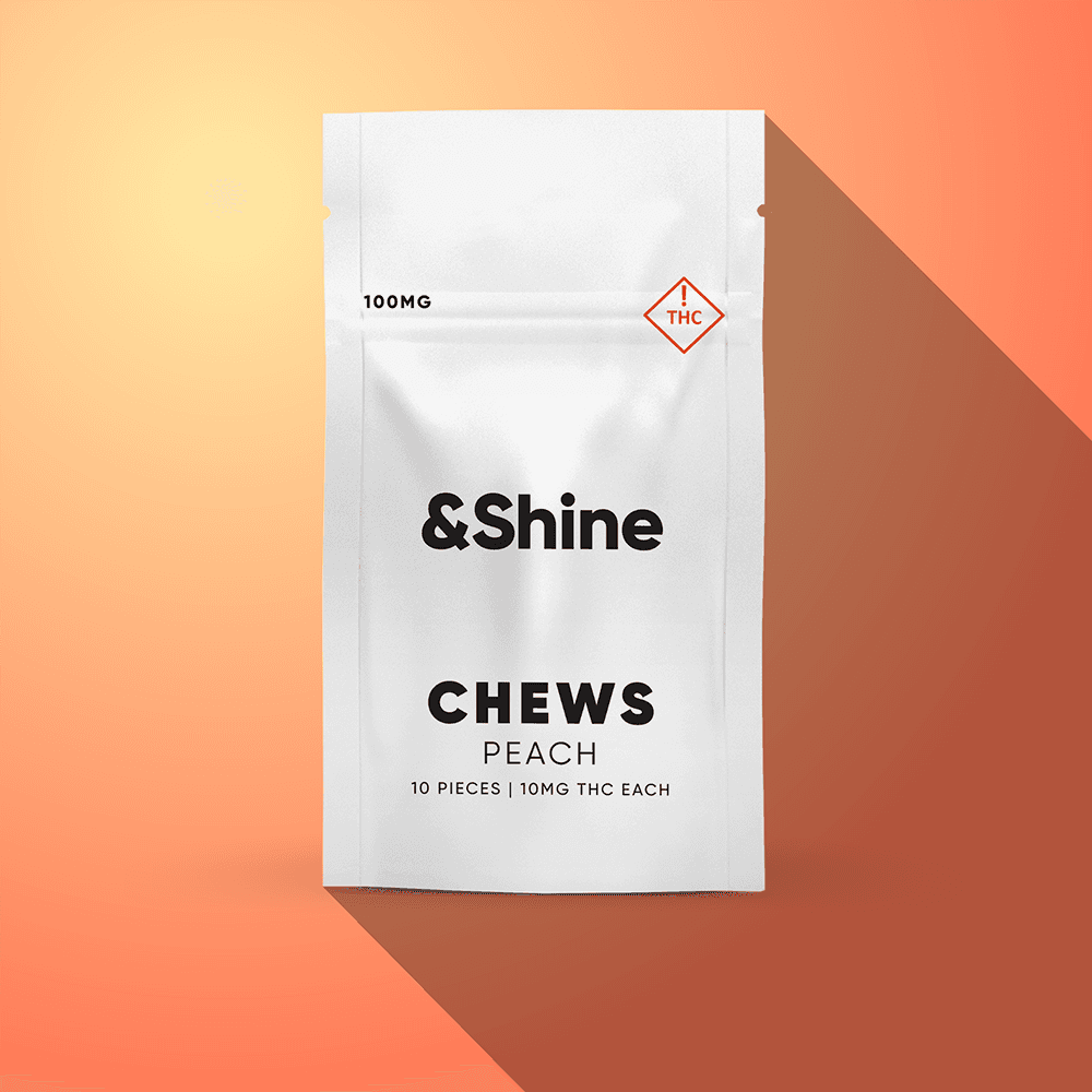 &Shine Peach [10pk] (100mg)