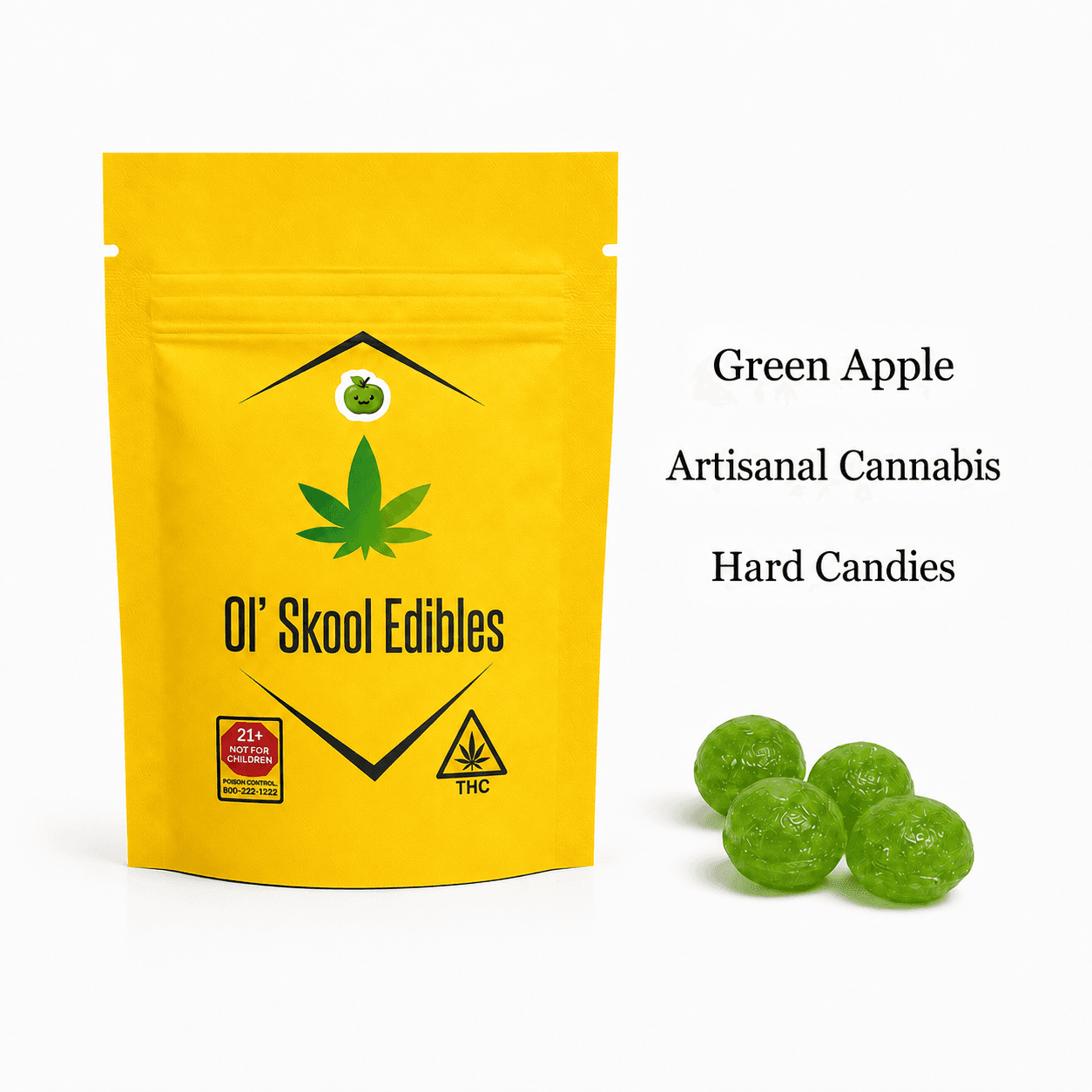 Ol' Skool Green Apple [10pk] (50mg)