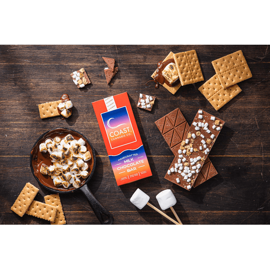 COAST Cannabis Co. S'mores Milk Chocolate Bar | 100mg