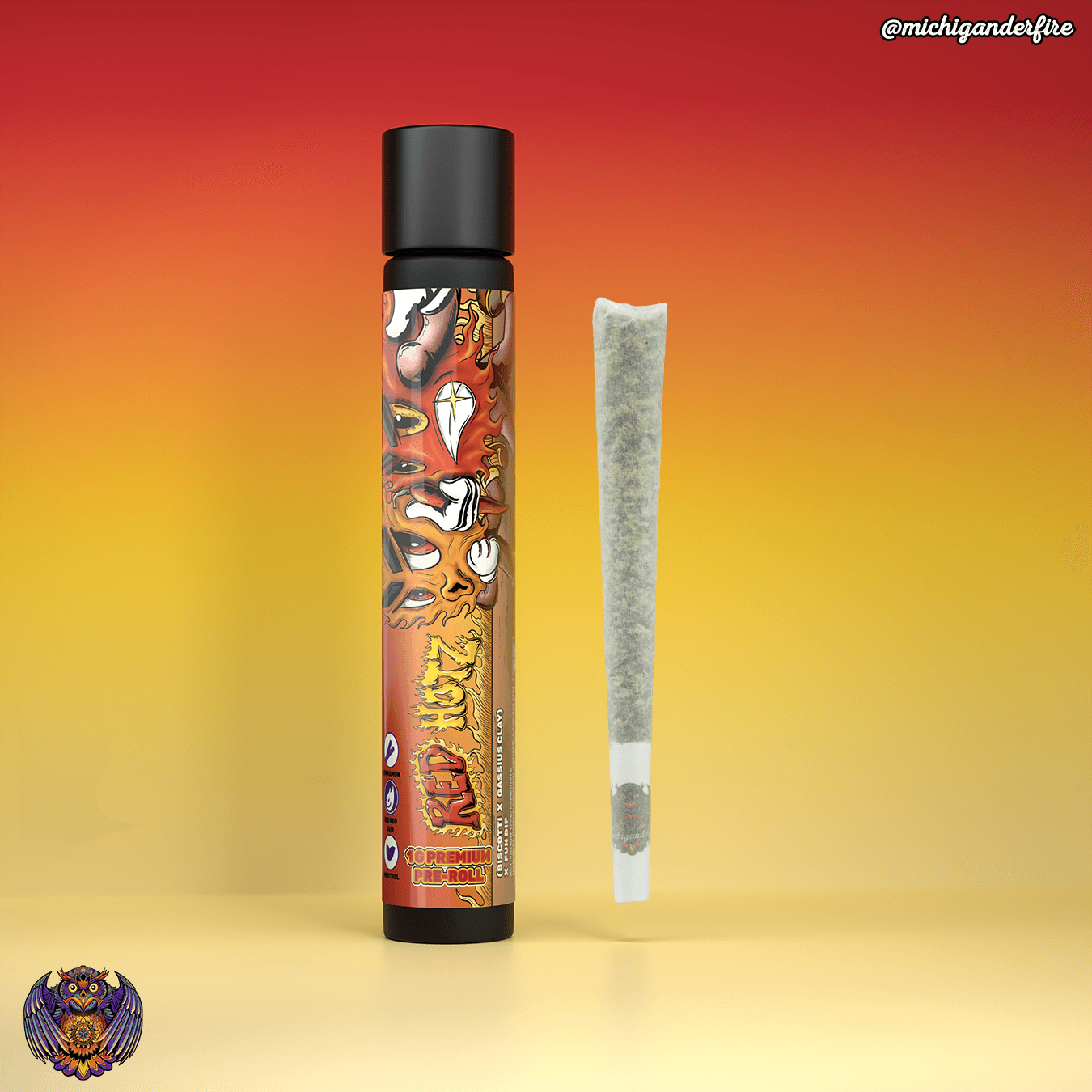 Michigander Fire Michigander Fire - Pre-roll 1g - Red Hotz