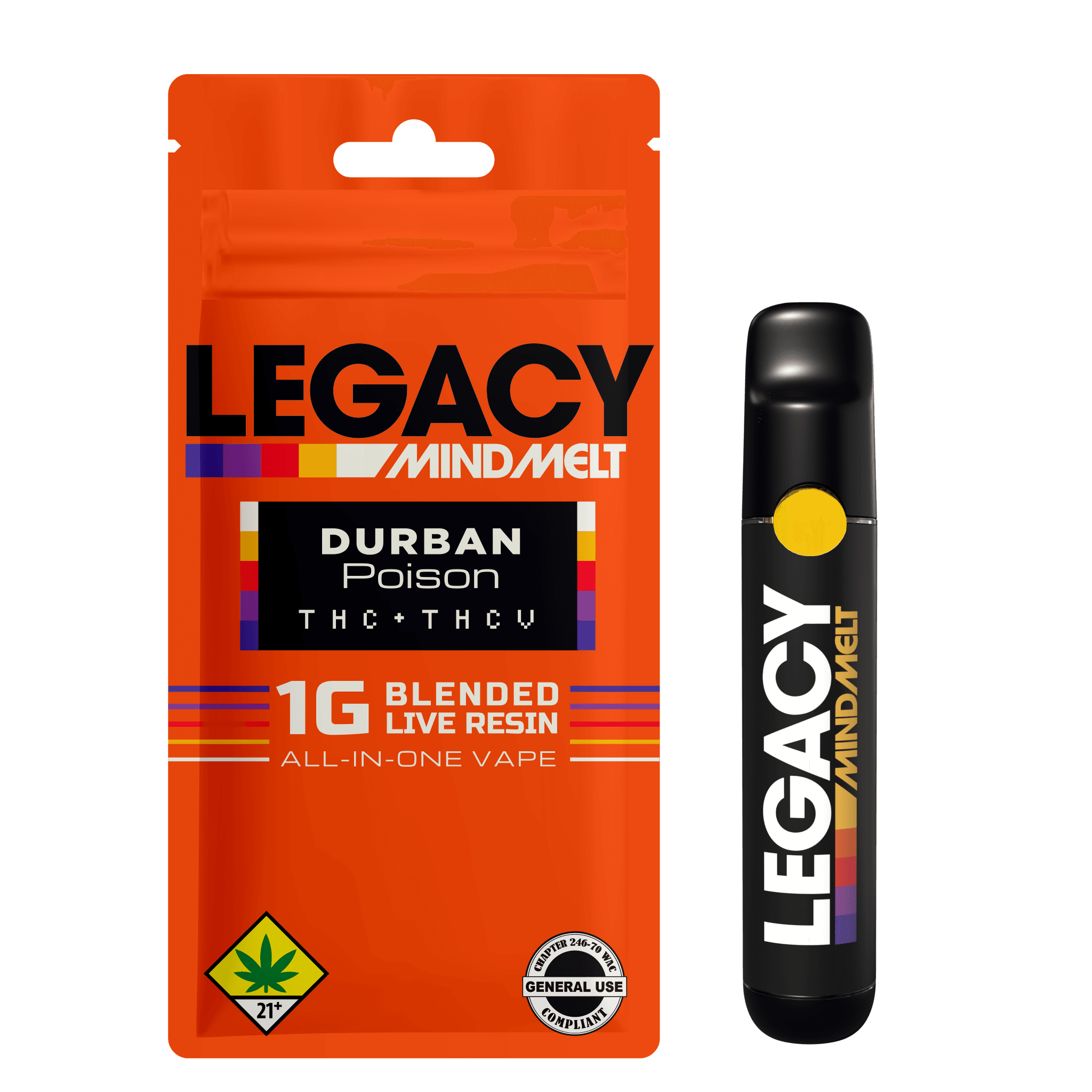 Mindmelt Legacy - Durban Poison (THC + THCV) | 1g | DOH