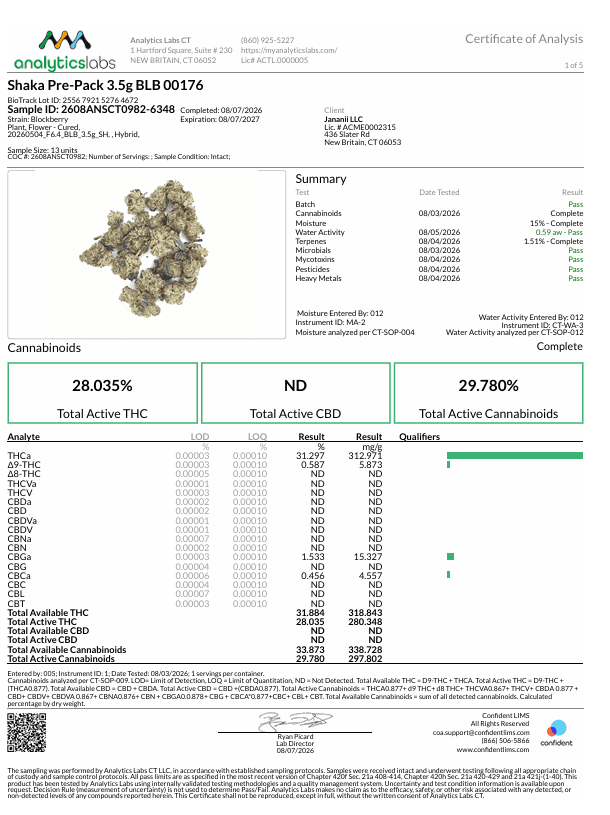 Shaka Shaka Pre-Pack 3.5g BLB 00176